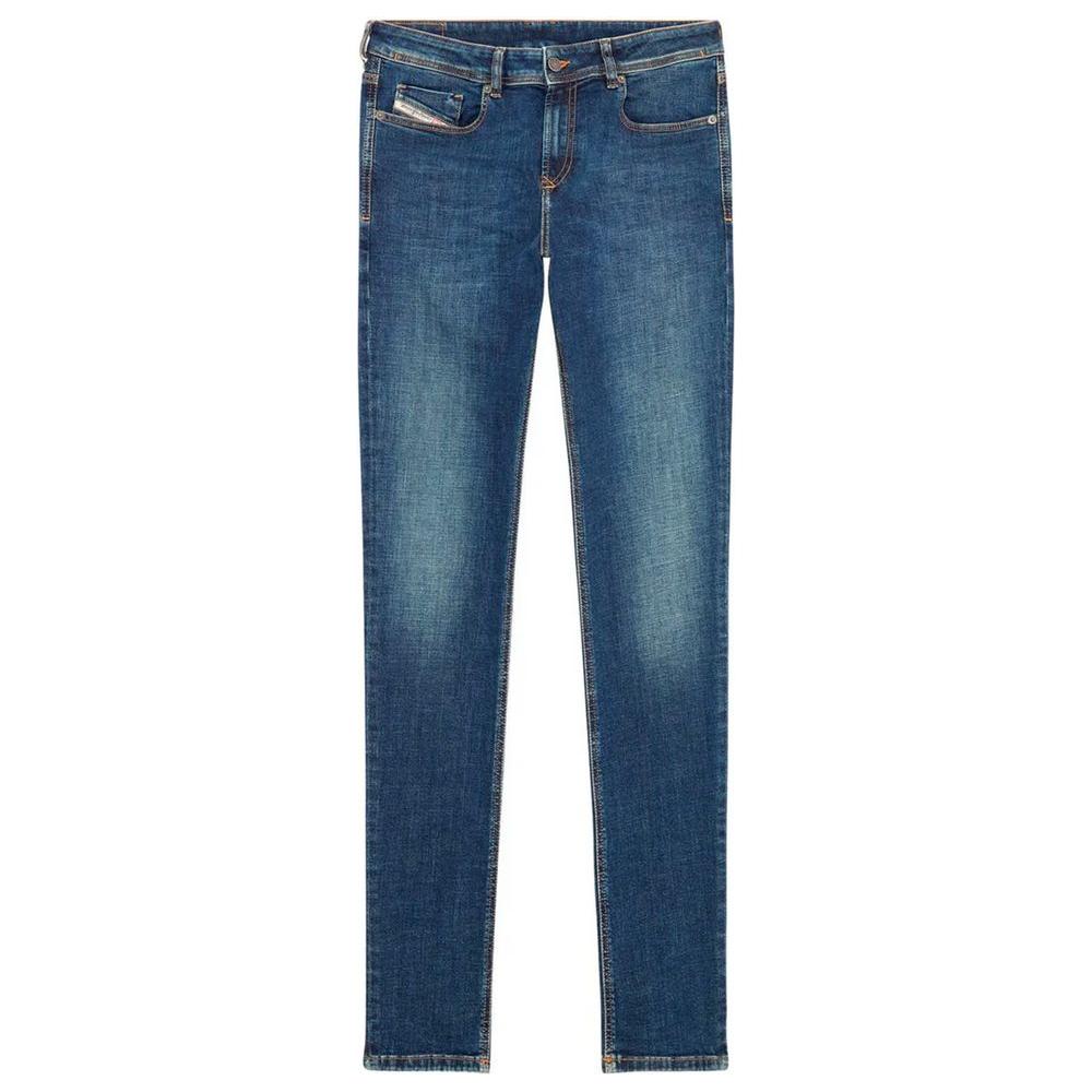Diesel Blue Cotton Jeans & Pant Diesel Dark Slate Gray