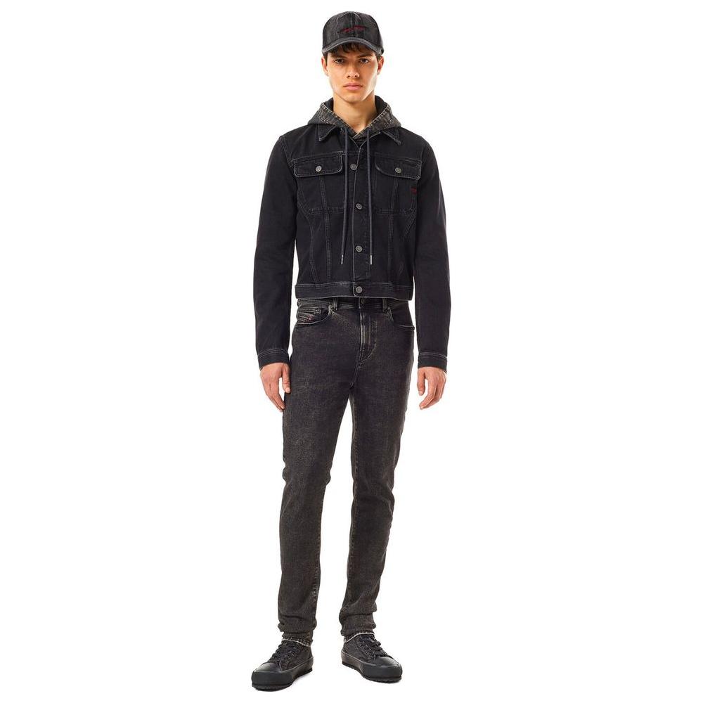 Diesel Black Cotton Jeans & Pant Diesel Dark Slate Gray