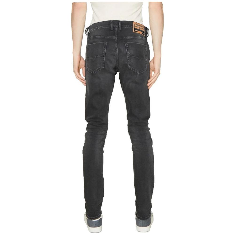 Diesel Black Cotton Jeans & Pant Diesel Dark Slate Gray