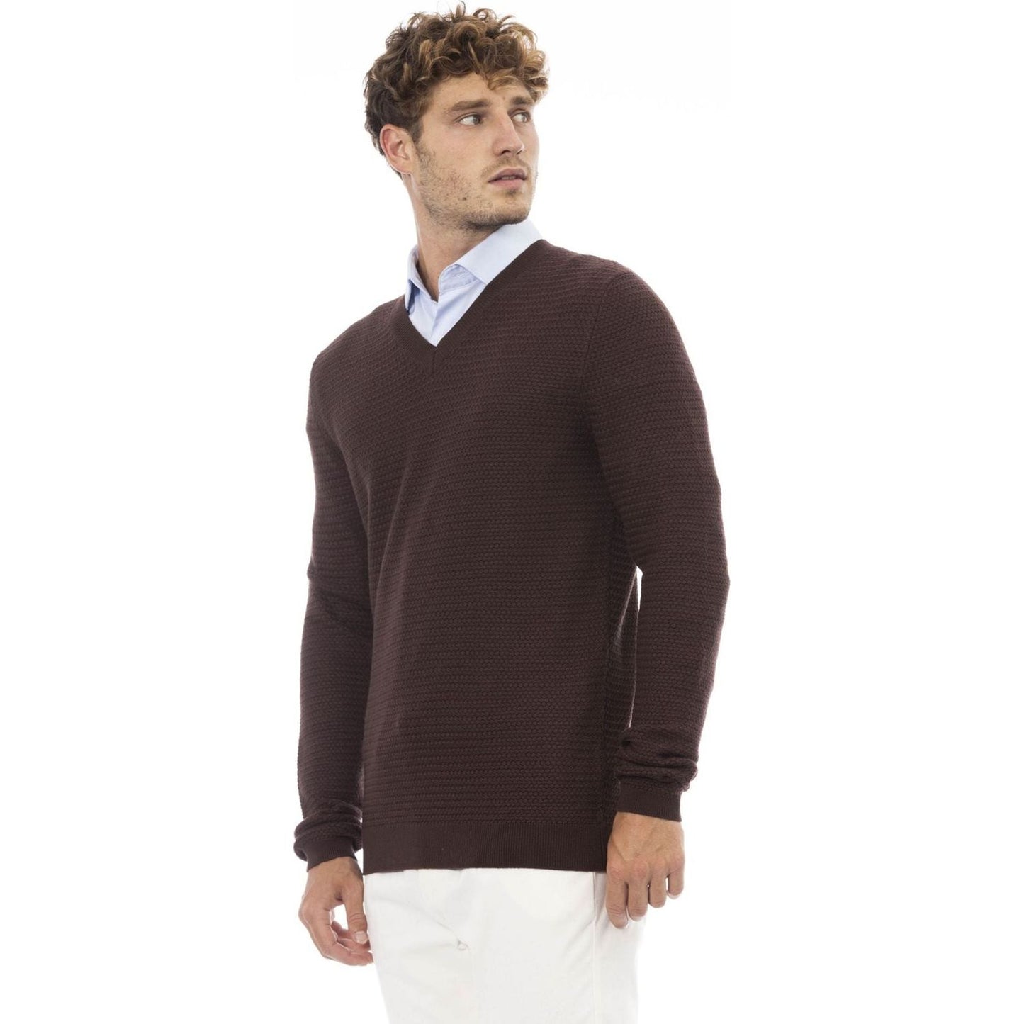 Alpha Studio Sweaters Sweaters Alpha Studio Light Gray