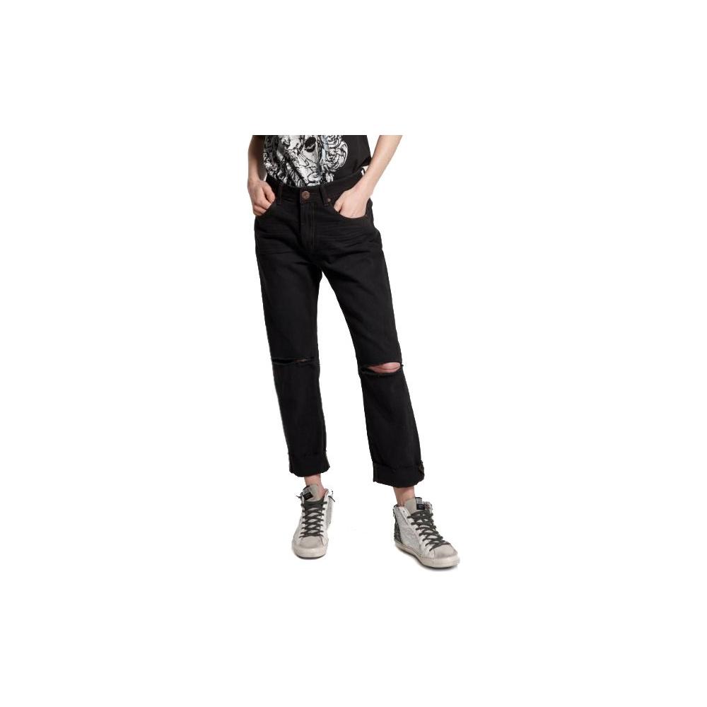 One Teaspoon Black Cotton Jeans & Pant One Teaspoon Gray
