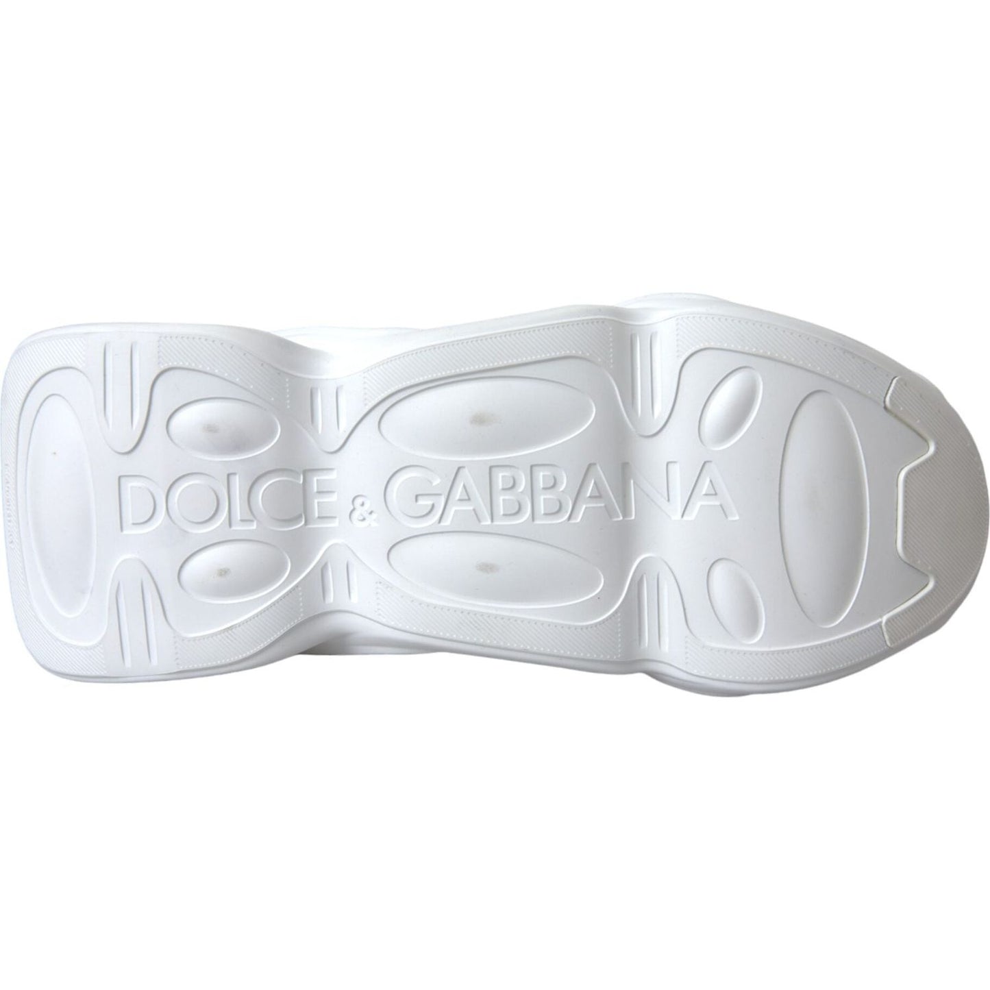 Dolce & Gabbana White Padded Fabric Wave Low Top Sneakers Shoes Dolce & Gabbana Light Gray