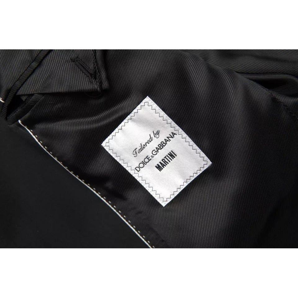 Dolce & Gabbana Black Wool MARTINI Stretch Jacket Blazer Dolce & Gabbana Black