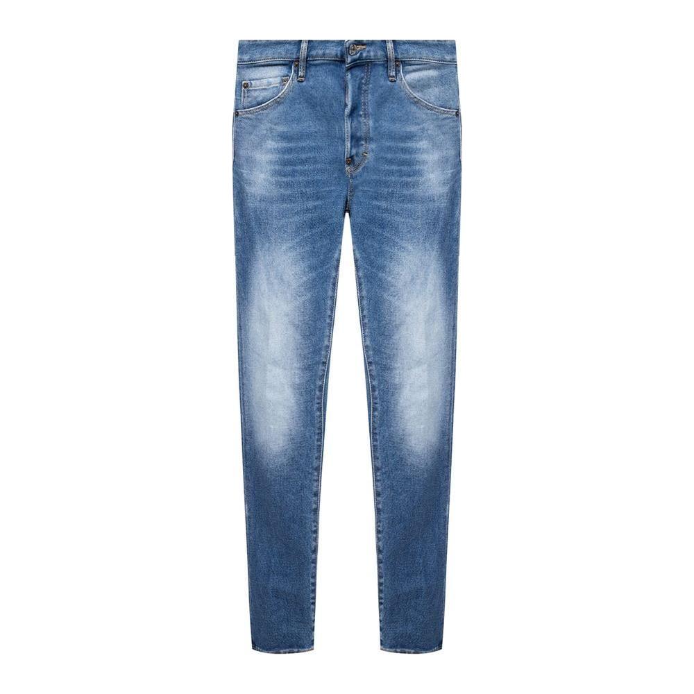 Dsquared² Blue Cotton Men's Distressed Jean Dsquared² Slate Gray
