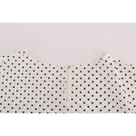 Dolce & Gabbana White Polka Dotted Silk T-shirt Top TSH1438-3