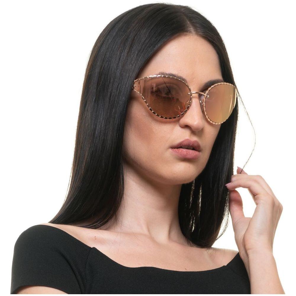 Roberto Cavalli Rose Gold Women Sunglasses Roberto Cavalli Tan
