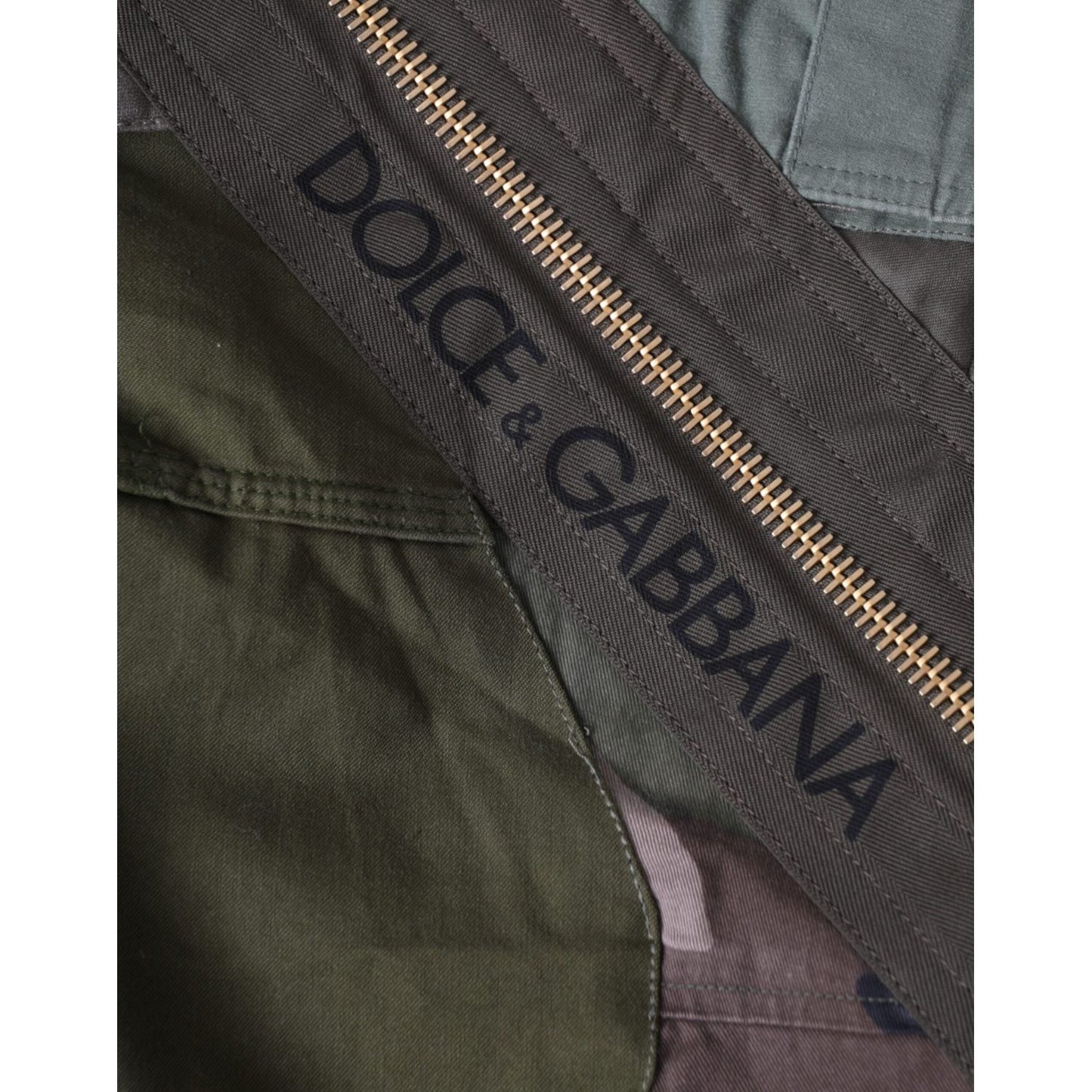 Dolce & Gabbana Military Green Patchwork Rucksack Backpack Bag Dolce & Gabbana Dark Slate Gray