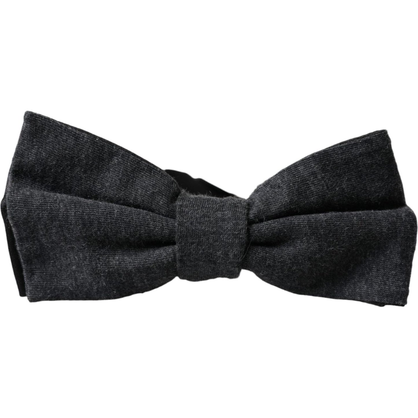 Dolce & Gabbana Dark Gray Silk Adjustable Neck Men Bow Tie Dolce & Gabbana Dark Slate Gray