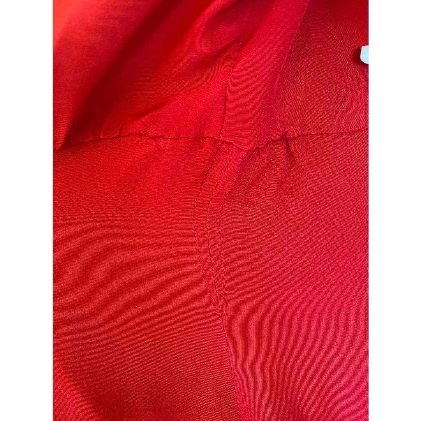 Dolce & Gabbana Elegant Red Silk A-Line Knee Length Dress Dolce & Gabbana Firebrick