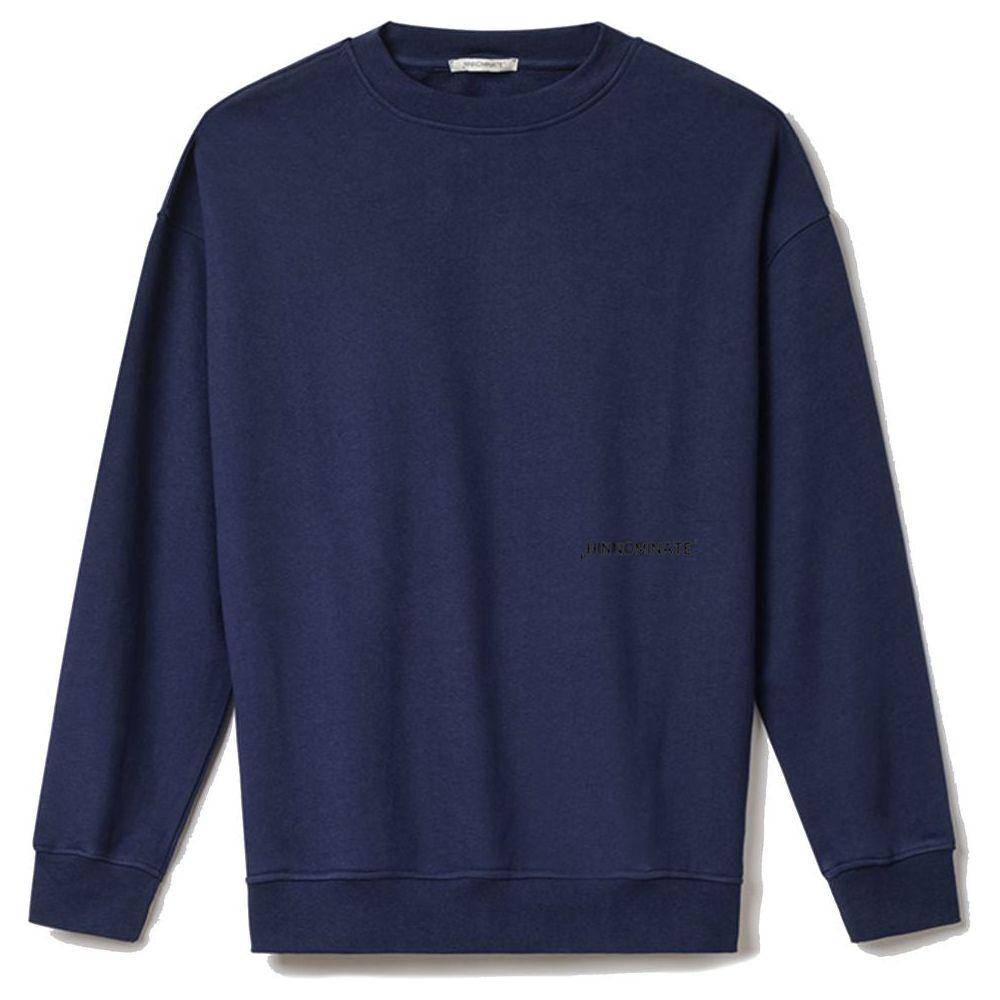 Hinnominate Blue Cotton Sweater Hinnominate Dark Slate Gray