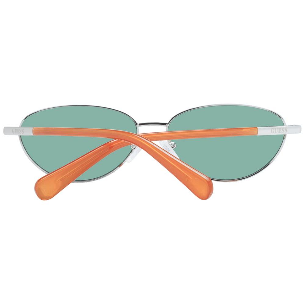 Guess Silver Unisex Sunglasses Guess Dark Sea Green