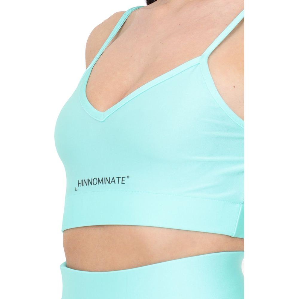 Hinnominate Green Polyamide Women Top Hinnominate Light Gray