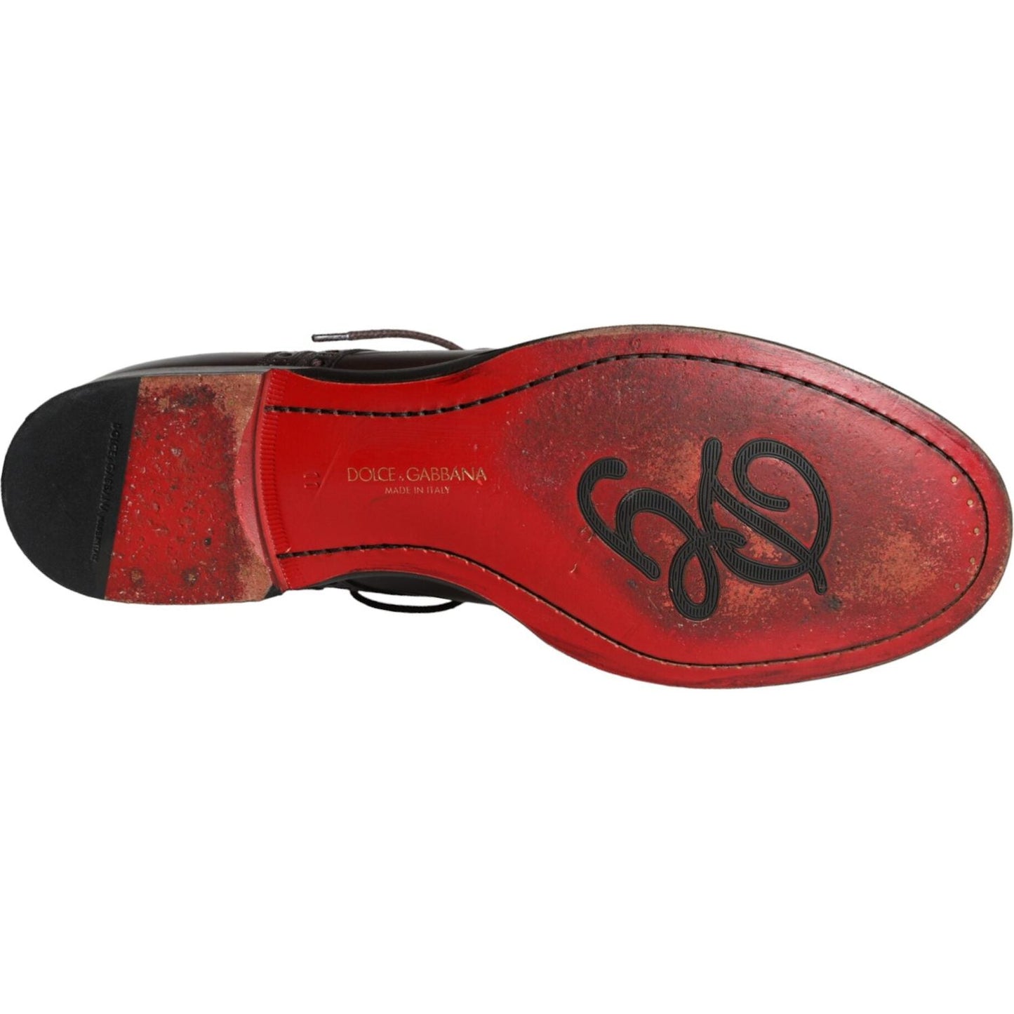 Dolce & Gabbana Brown Calfskin Leather Lace Up Oxford Shoes Dolce & Gabbana Brown