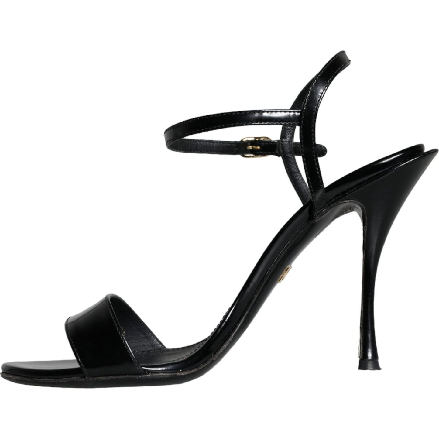 Dolce & Gabbana Black KEIRA Leather Heels Sandals Shoes Dolce & Gabbana Black