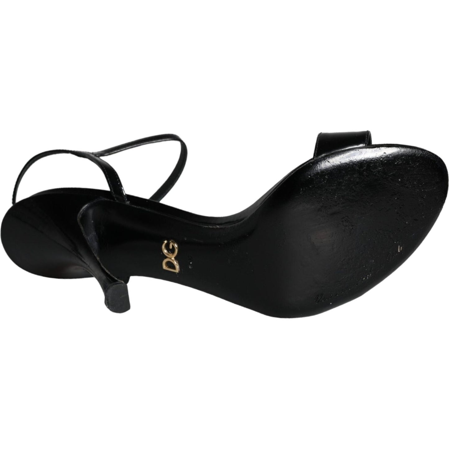 Dolce & Gabbana Black KEIRA Leather Heels Sandals Shoes Dolce & Gabbana Black
