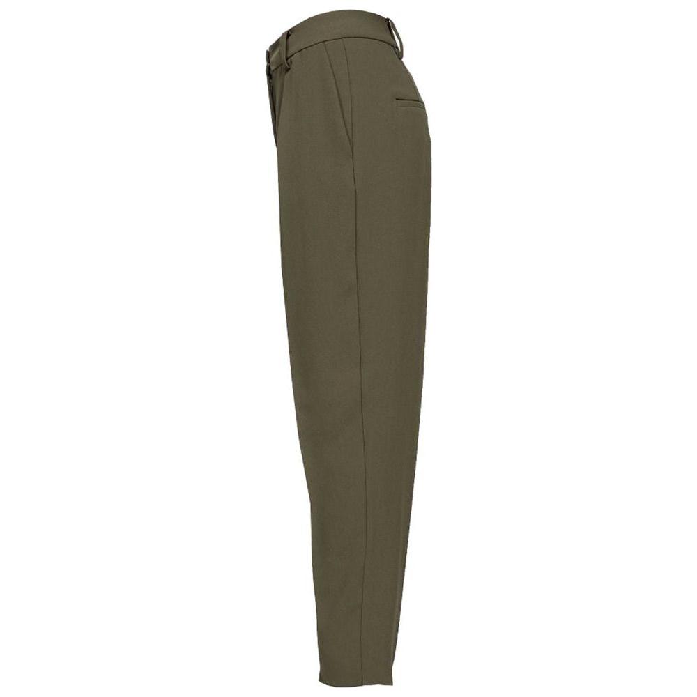 PINKO Green Polyester Jeans & Pant PINKO Dark Olive Green