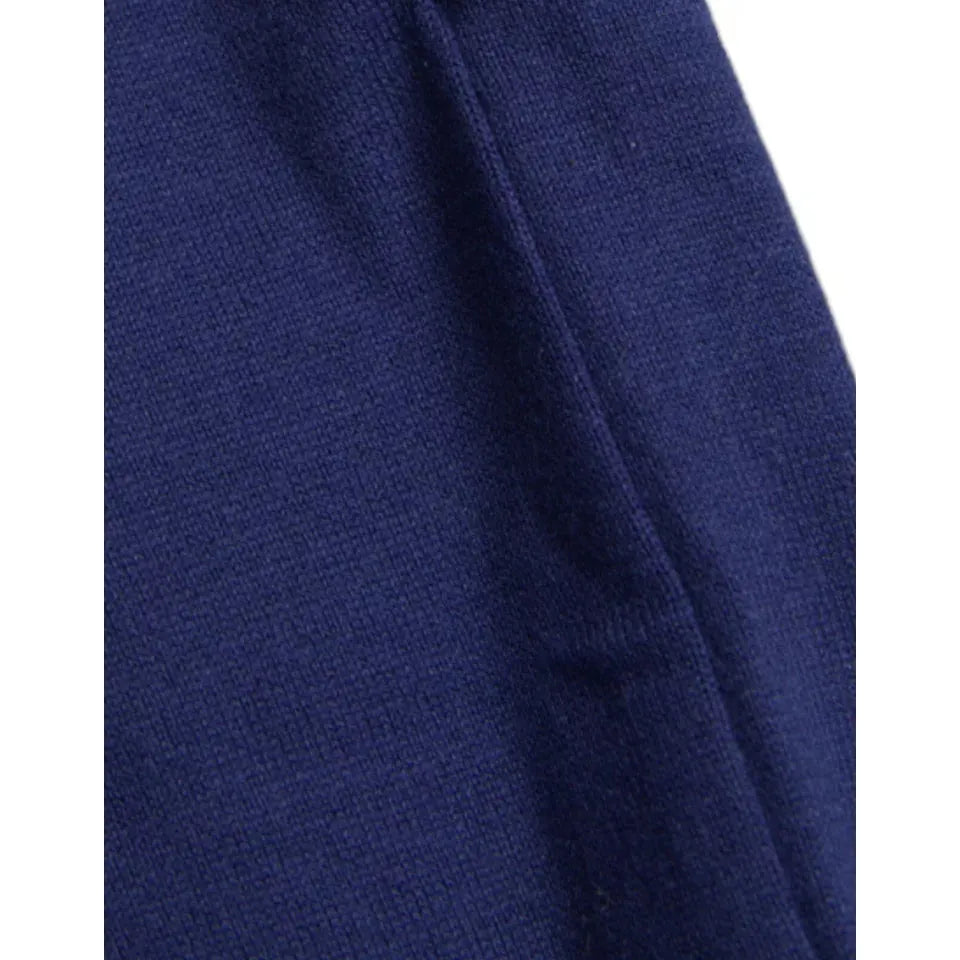 Dolce & Gabbana Royal Blue Round Neck Short Sleeve T-shirt Dolce & Gabbana Midnight Blue