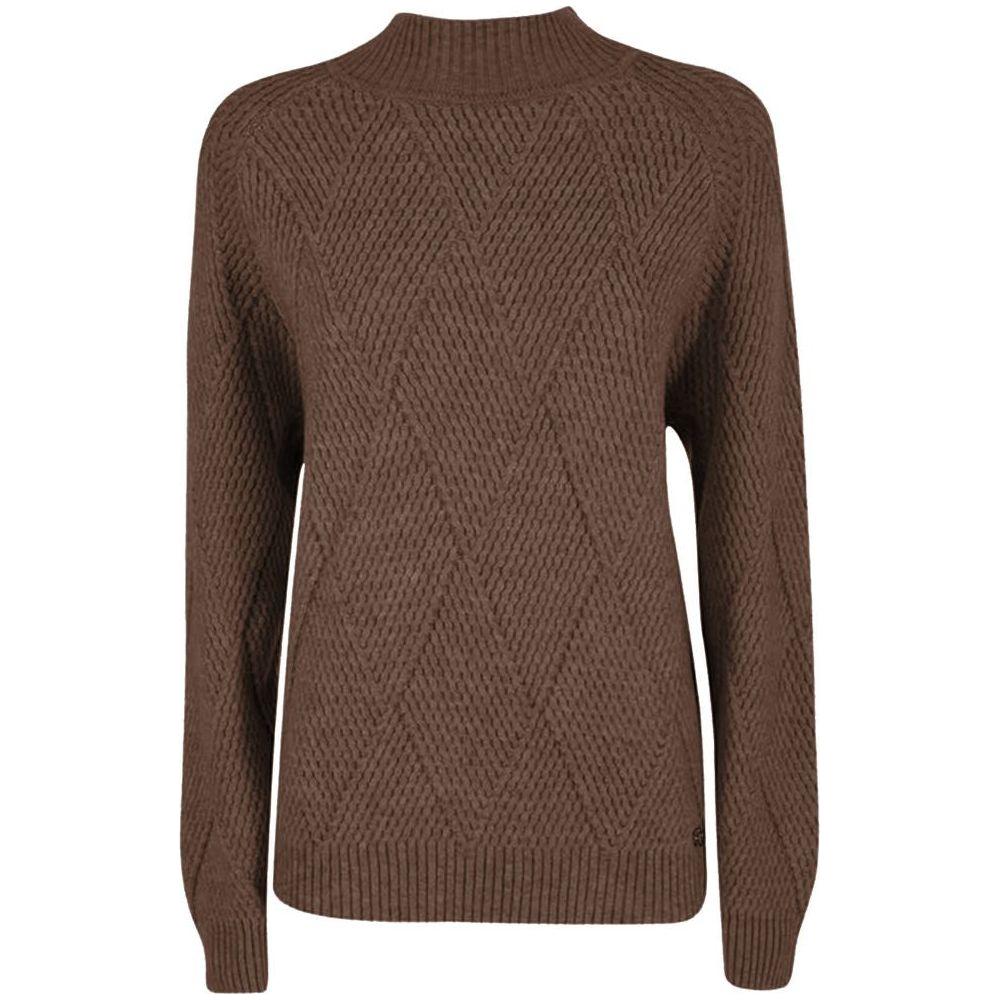 Yes Zee Brown Acrylic Sweater Yes Zee Dark Olive Green