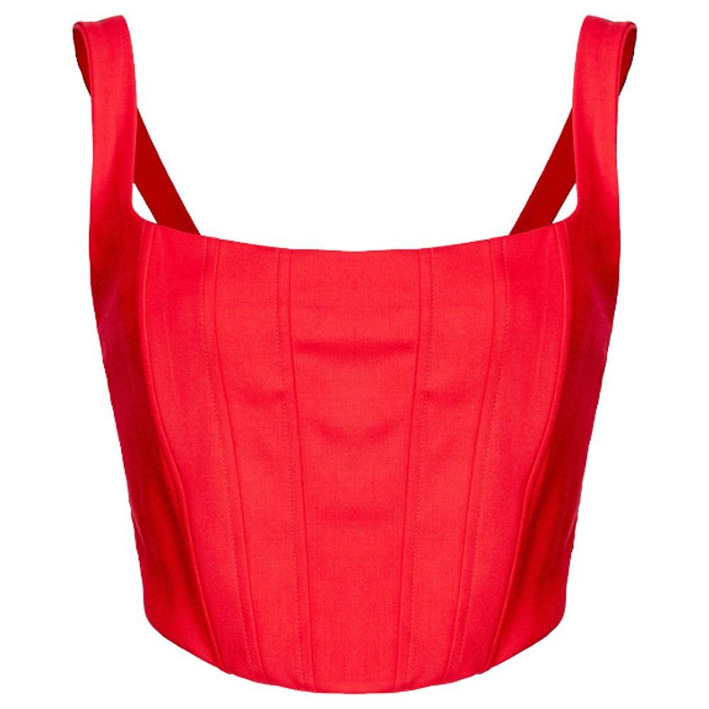 PINKO Red Polyester Tops & T-Shirt PINKO Firebrick