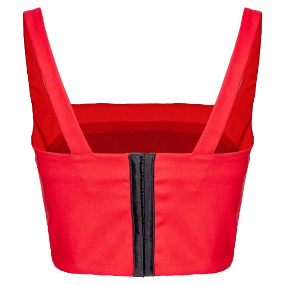 PINKO Red Polyester Tops & T-Shirt PINKO Firebrick