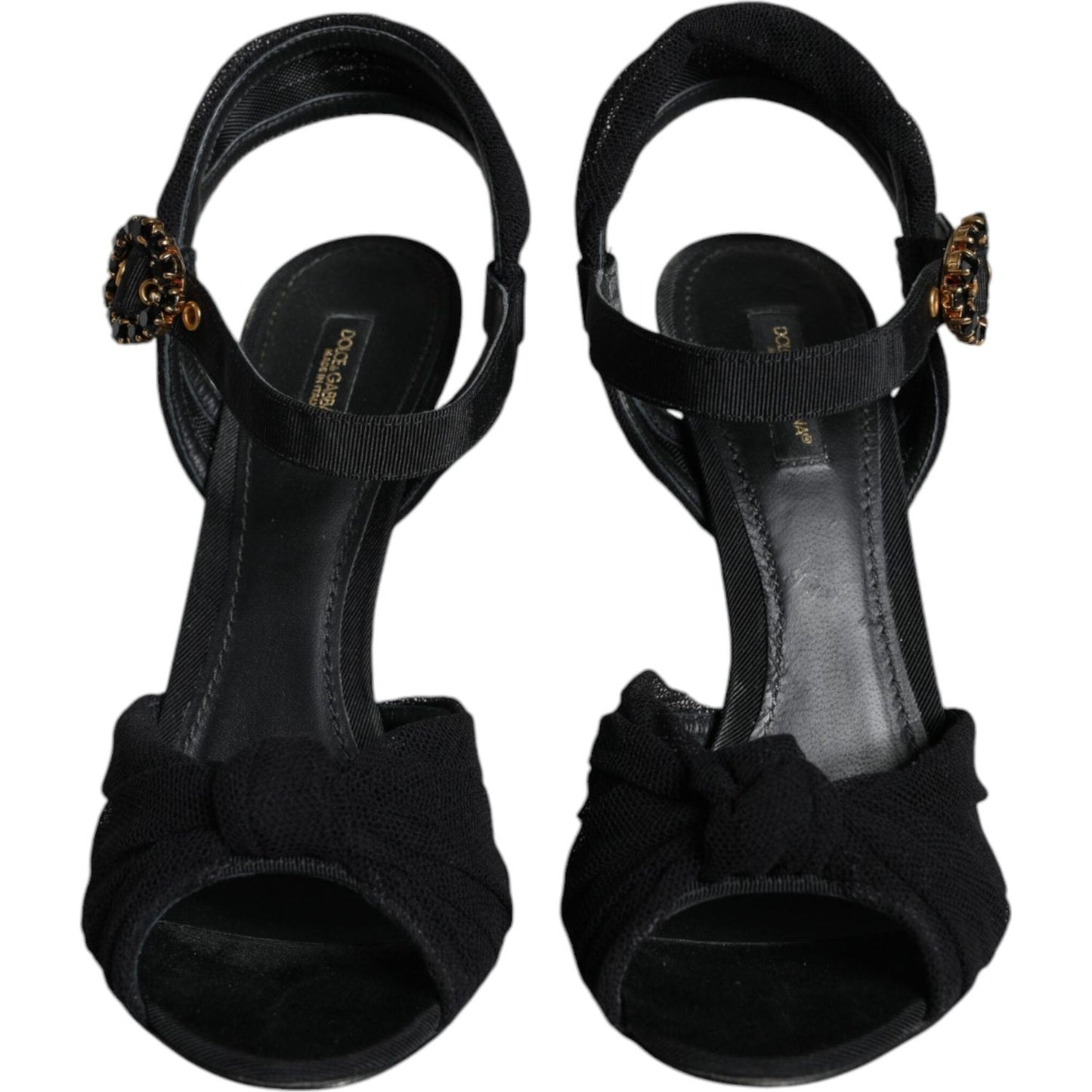 Dolce & Gabbana Black KEIRA Heels Ankle Strap Sandals Shoes Dolce & Gabbana Black
