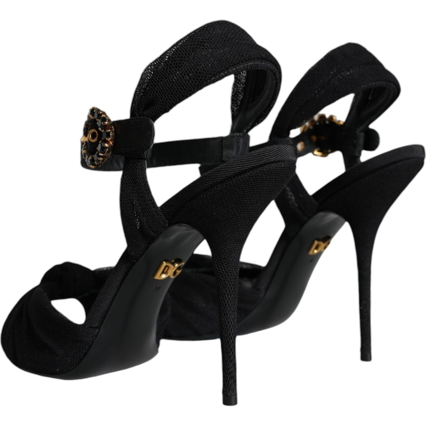 Dolce & Gabbana Black KEIRA Heels Ankle Strap Sandals Shoes Dolce & Gabbana Black