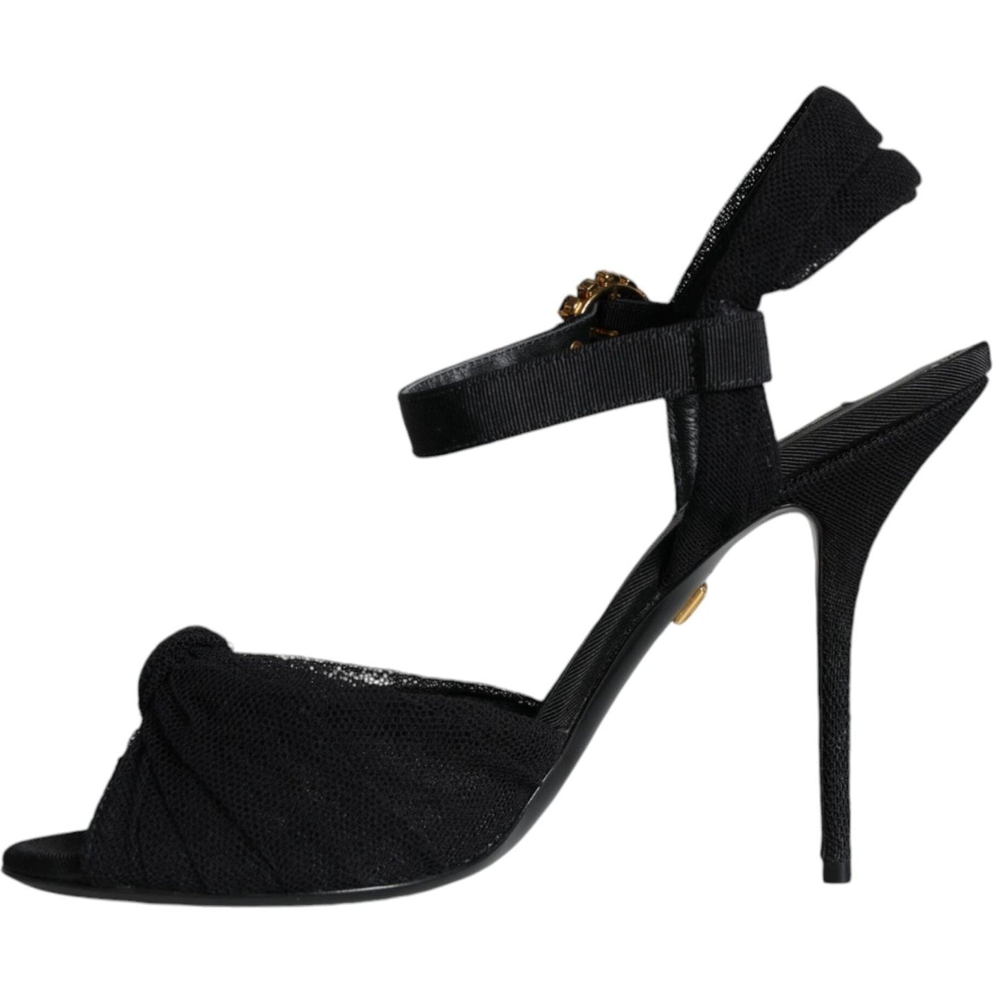 Dolce & Gabbana Black KEIRA Heels Ankle Strap Sandals Shoes Dolce & Gabbana Black