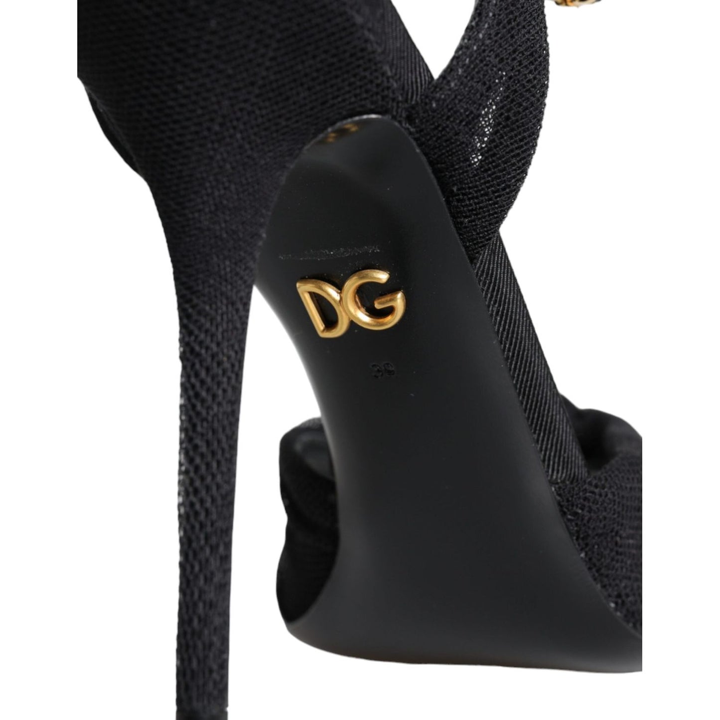 Dolce & Gabbana Black KEIRA Heels Ankle Strap Sandals Shoes Dolce & Gabbana Black