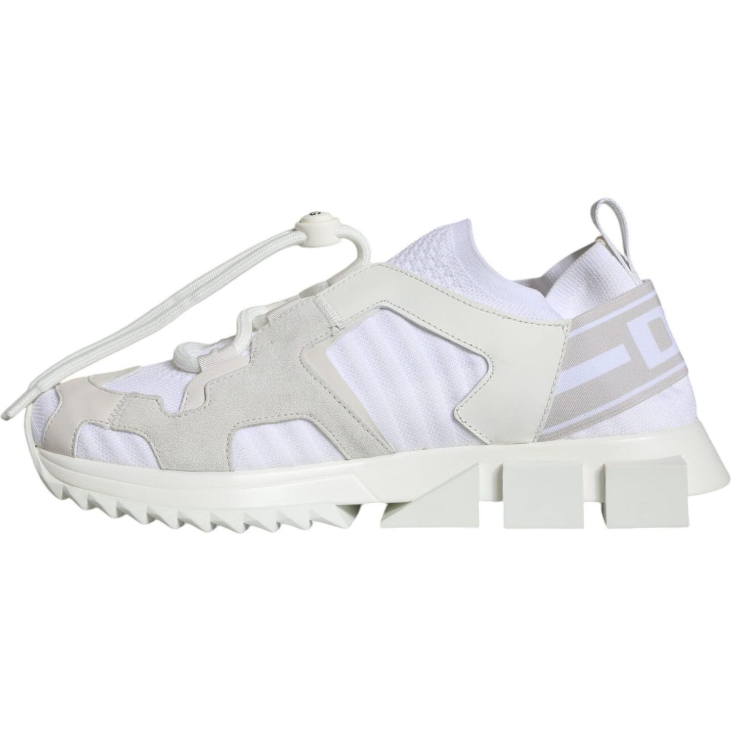Dolce & Gabbana White Mesh Sorrento Trekking Sneakers Shoes Dolce & Gabbana Light Gray