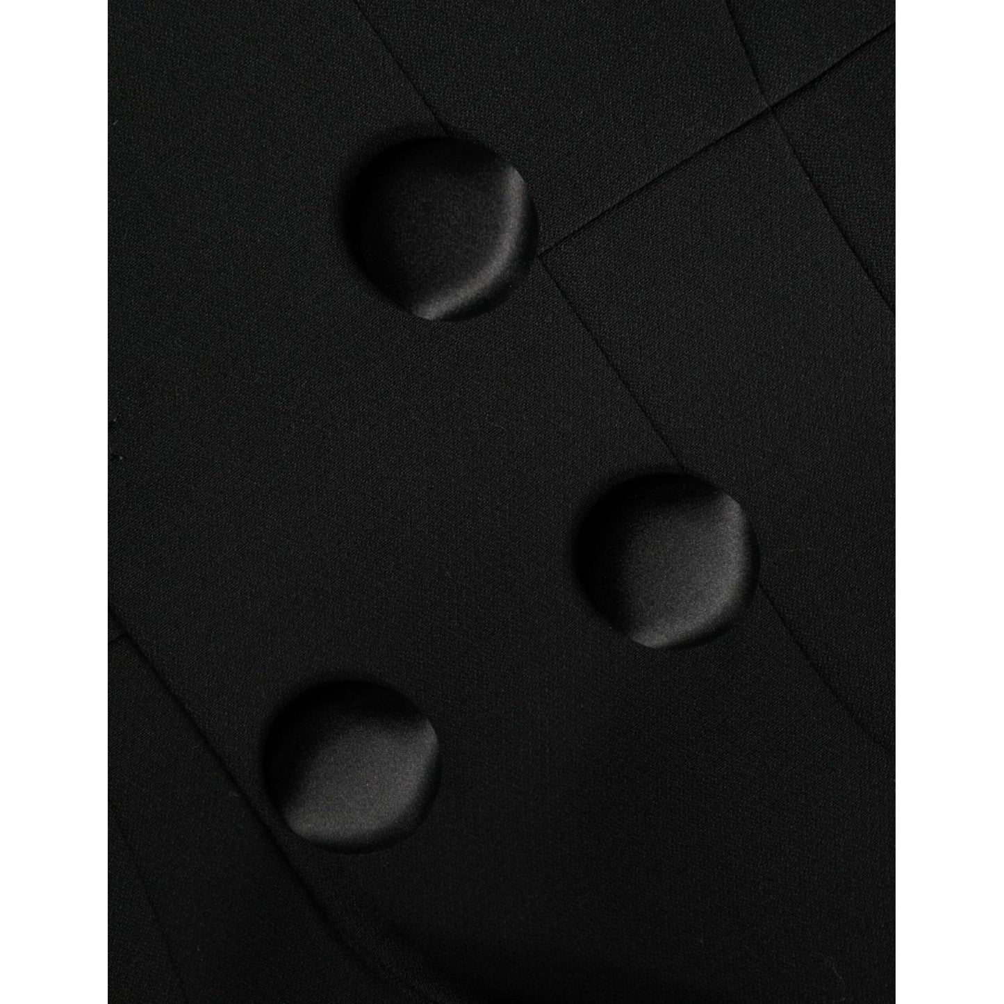 Dolce & Gabbana Black Double Breasted Trench Coat Jacket Dolce & Gabbana Black