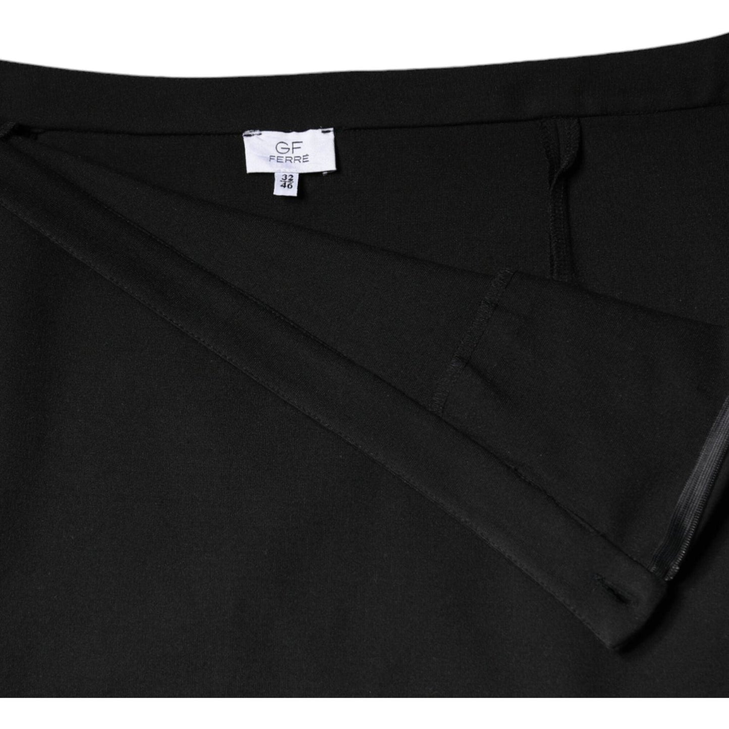 GF Ferre Black Straight Pencil Cut Knee Length Skirt GF Ferre Black