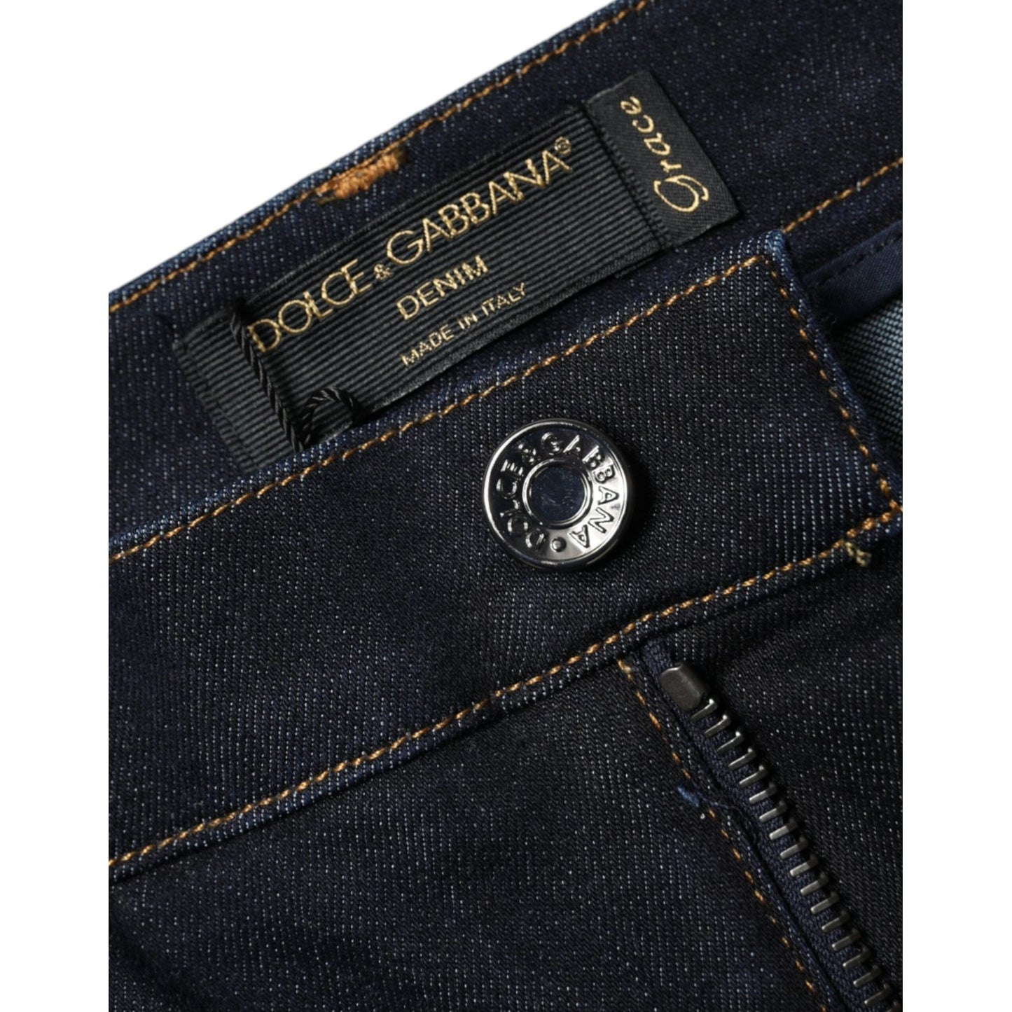 Dolce & Gabbana Black GRACE High Waist Skinny Denim Jeans Dolce & Gabbana Black