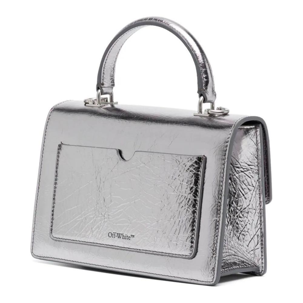 Off-White Gray Leather Crossbody Bag Off-White Gray