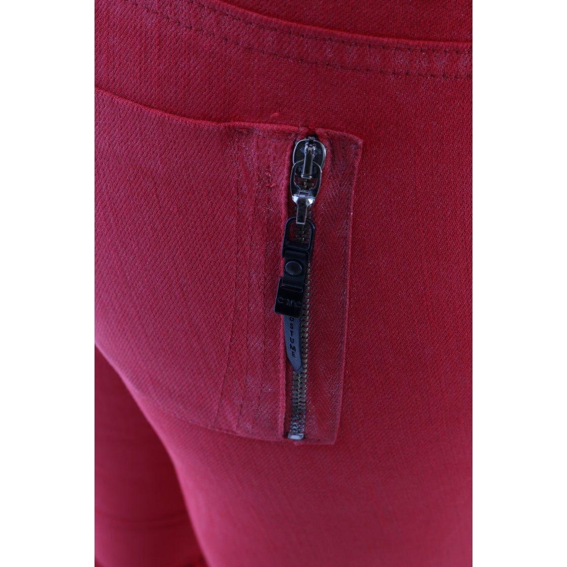 Costume National Red Cotton Stretch Slim Jeans SIG30121-4
