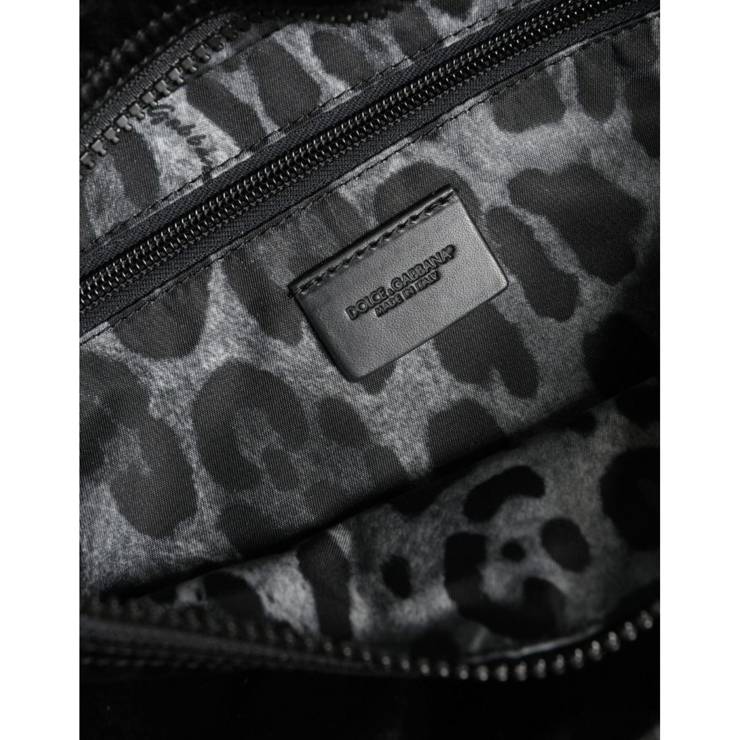 Dolce & Gabbana Black Nylon Fabric Belt Waist Fanny Pack Bag Dolce & Gabbana Dark Slate Gray