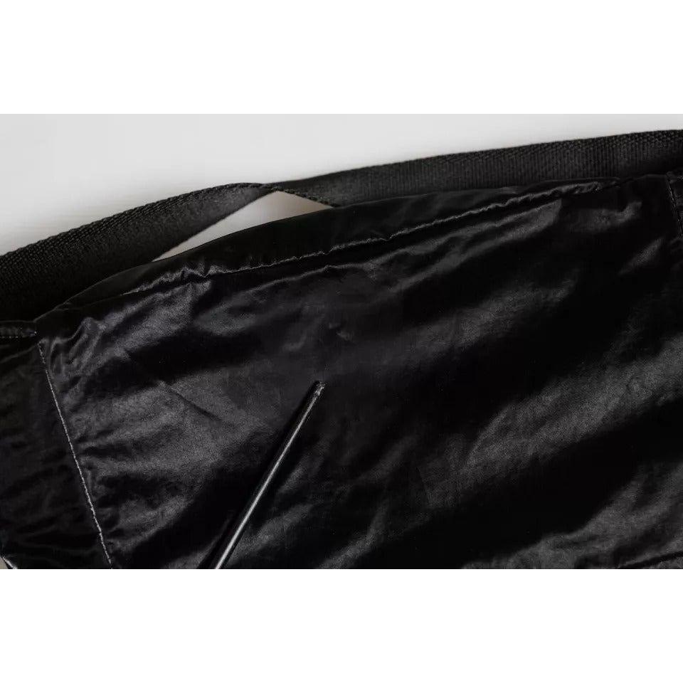 Dolce & Gabbana Black Nylon Fabric Belt Waist Fanny Pack Bag Dolce & Gabbana Black