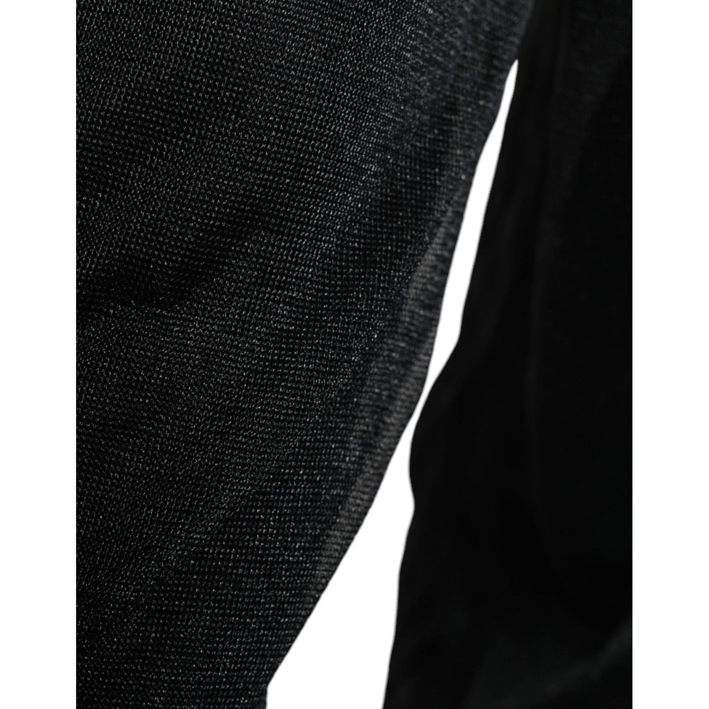 Dolce & Gabbana Black Polyester Pullover Sweatshirt Sweater Dolce & Gabbana Black