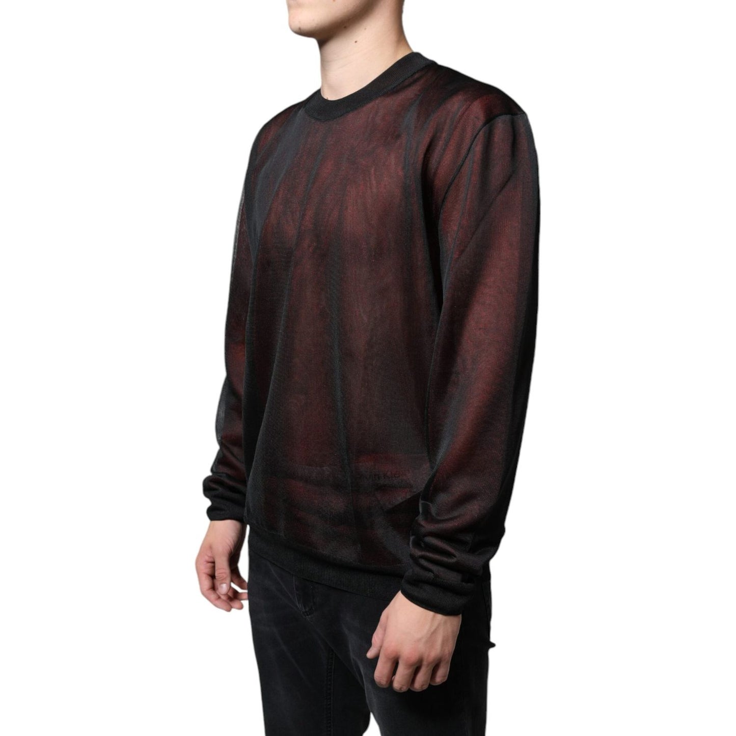Dolce & Gabbana Brown Polyester Pullover Sweatshirt Sweater Dolce & Gabbana Black