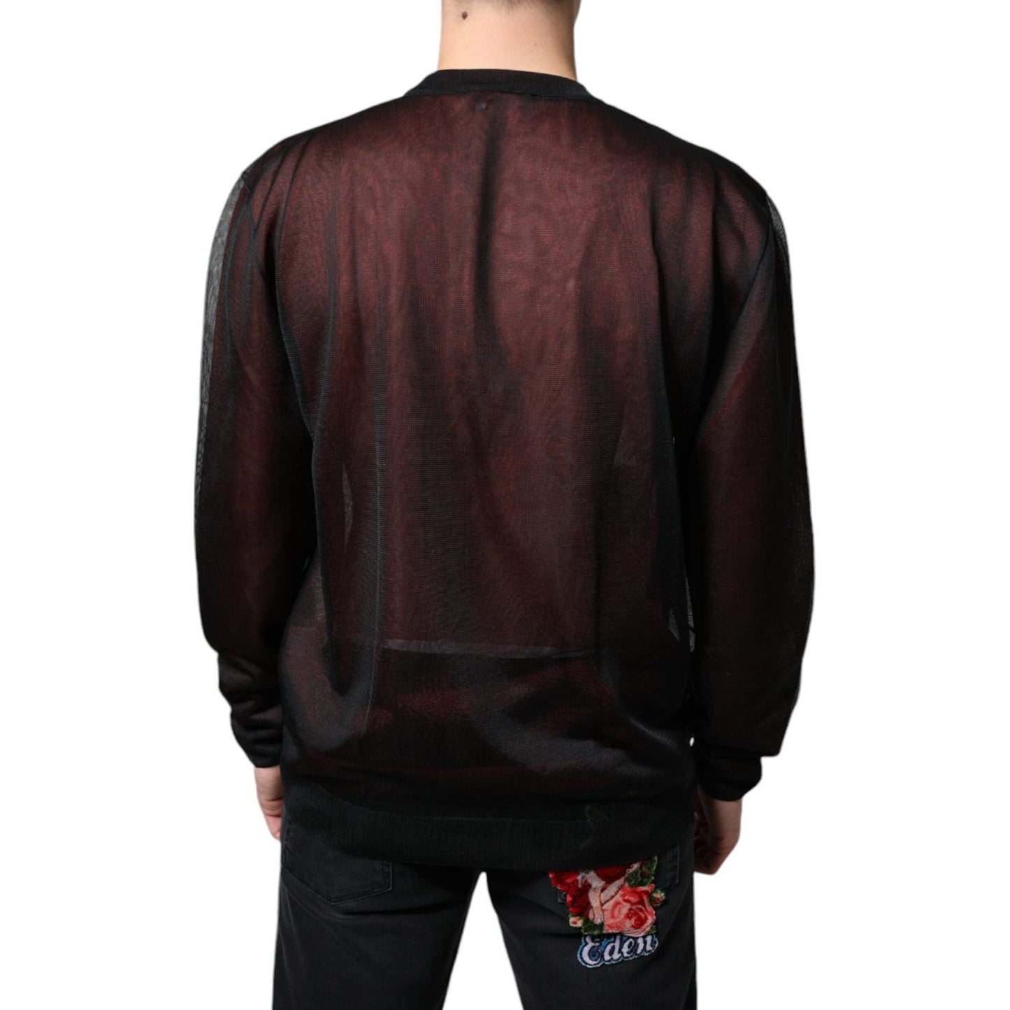 Dolce & Gabbana Brown Polyester Pullover Sweatshirt Sweater Dolce & Gabbana Black
