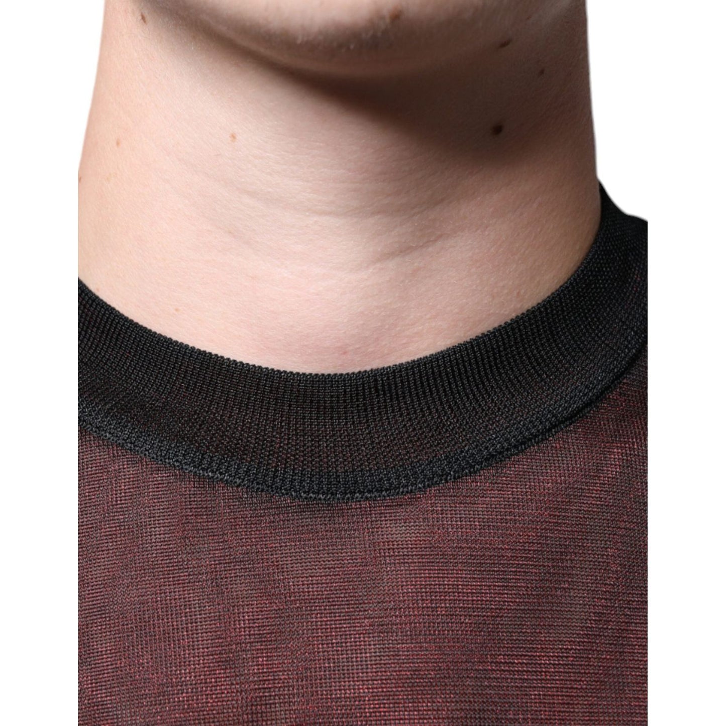 Dolce & Gabbana Brown Polyester Pullover Sweatshirt Sweater Dolce & Gabbana Dark Slate Gray