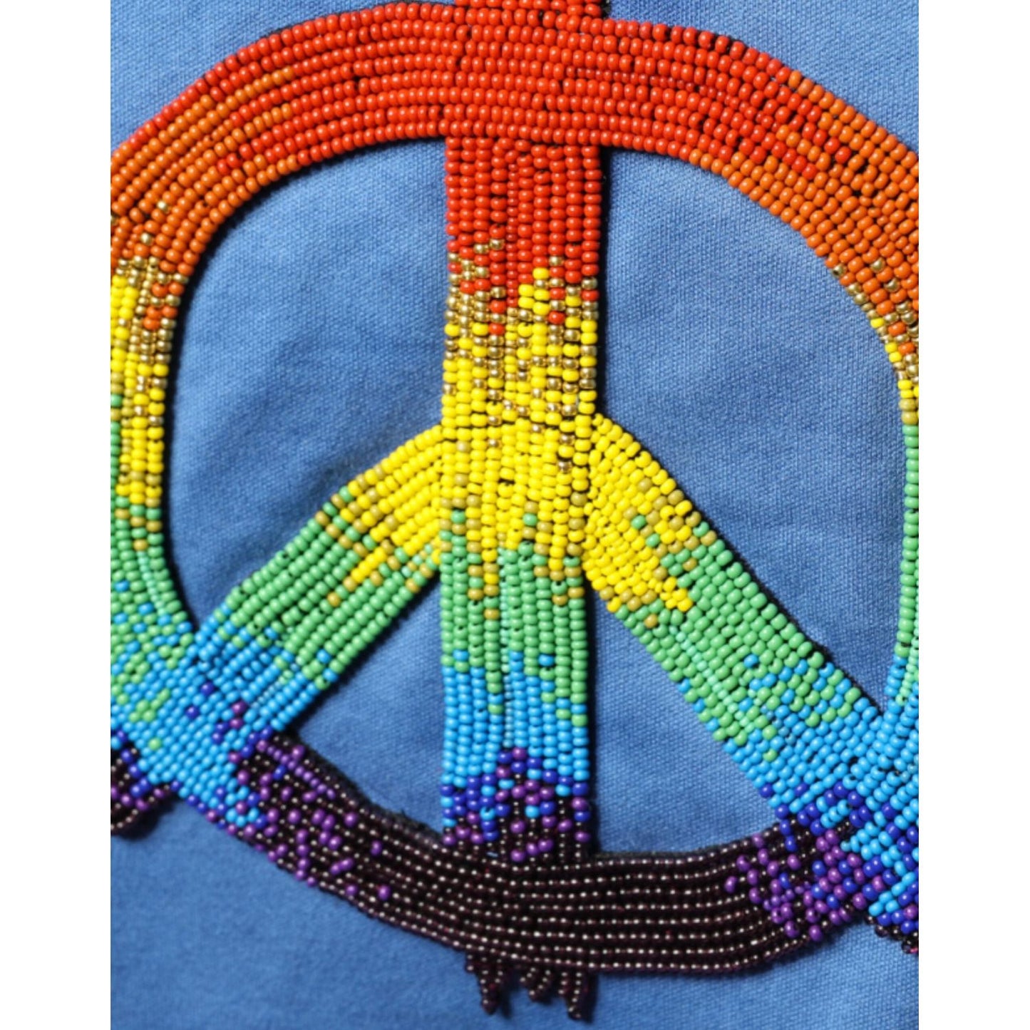 Dolce & Gabbana Blue Tie-Dye Peace Sign Cotton T-shirt Dolce & Gabbana Steel Blue