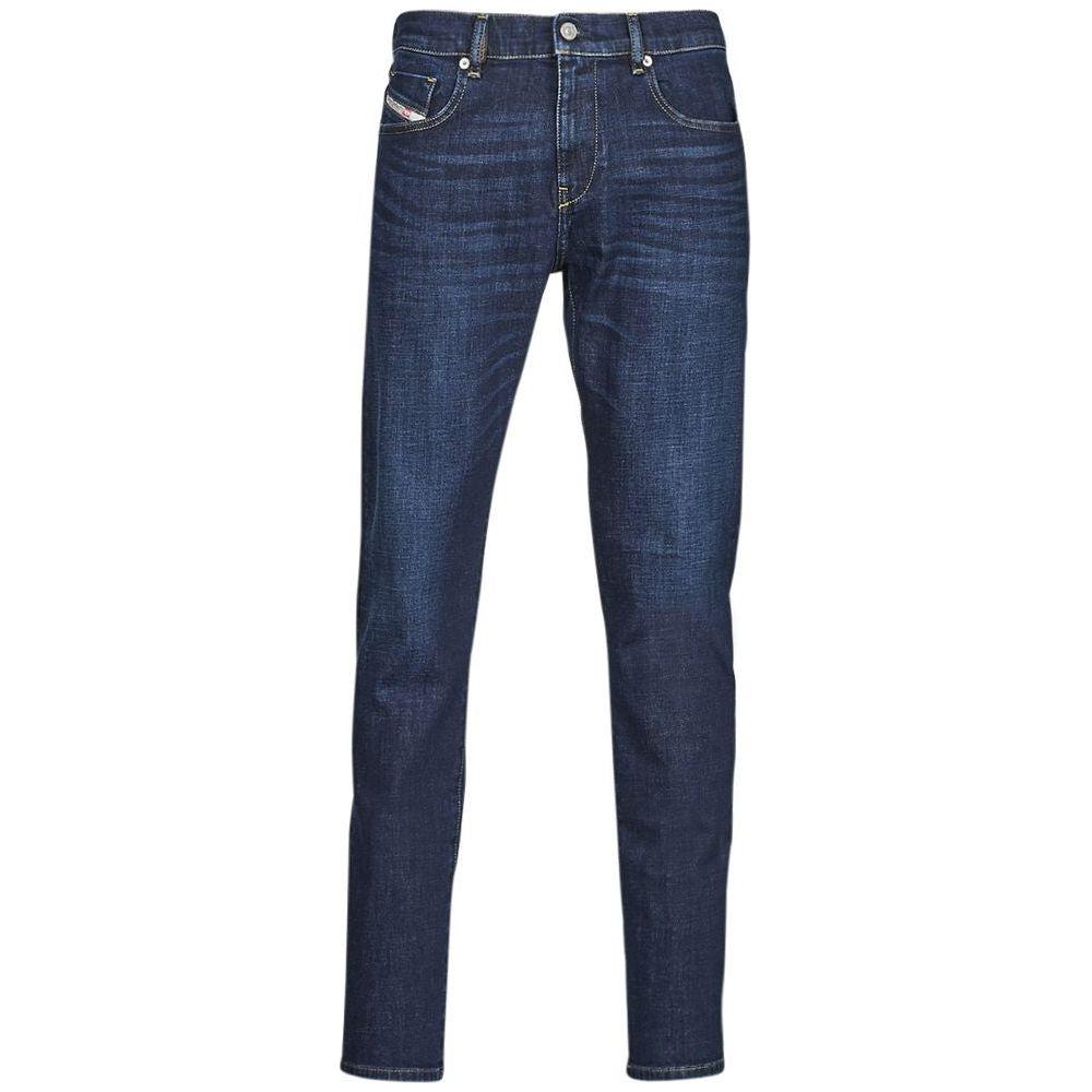 Diesel Blue Cotton Jeans & Pant Diesel Dark Slate Gray