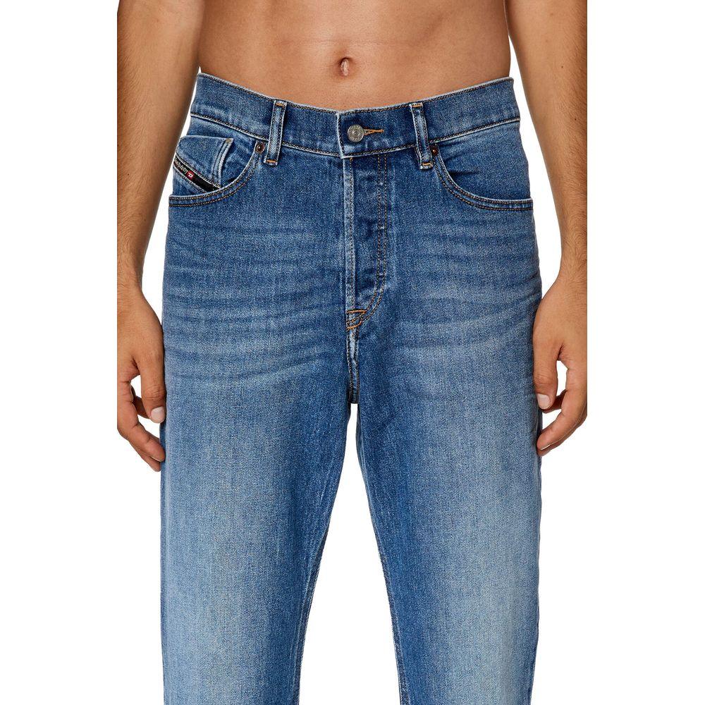 Diesel Blue Cotton Jeans & Pant Diesel Dim Gray