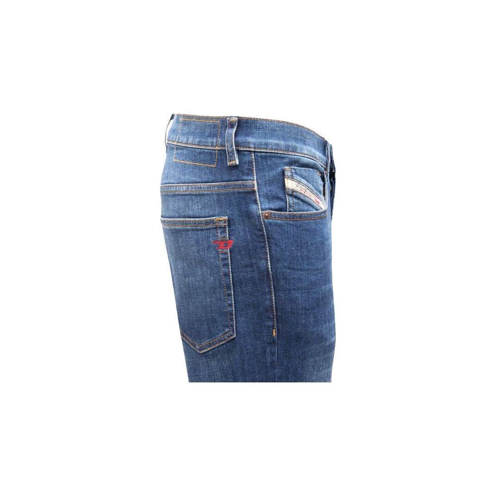 Diesel Blue Cotton Jeans & Pant Diesel Dark Slate Blue
