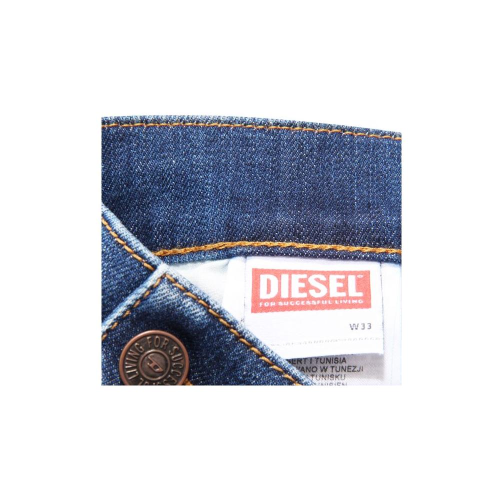 Diesel Blue Cotton Jeans & Pant Diesel Dark Slate Gray