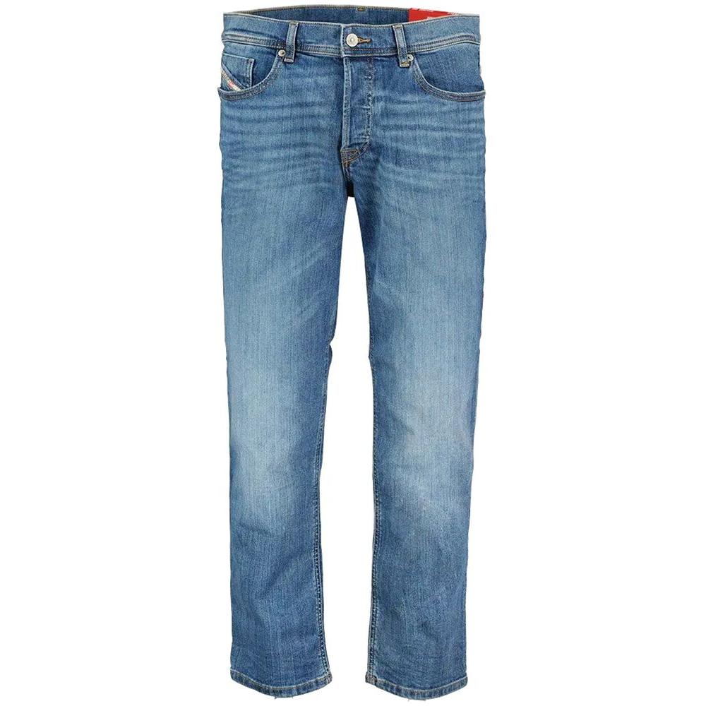 Diesel Blue Cotton Jeans & Pant Diesel Slate Gray