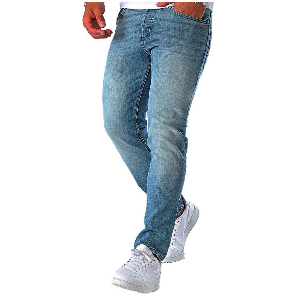 Diesel Blue Cotton Jeans & Pant Diesel Slate Gray
