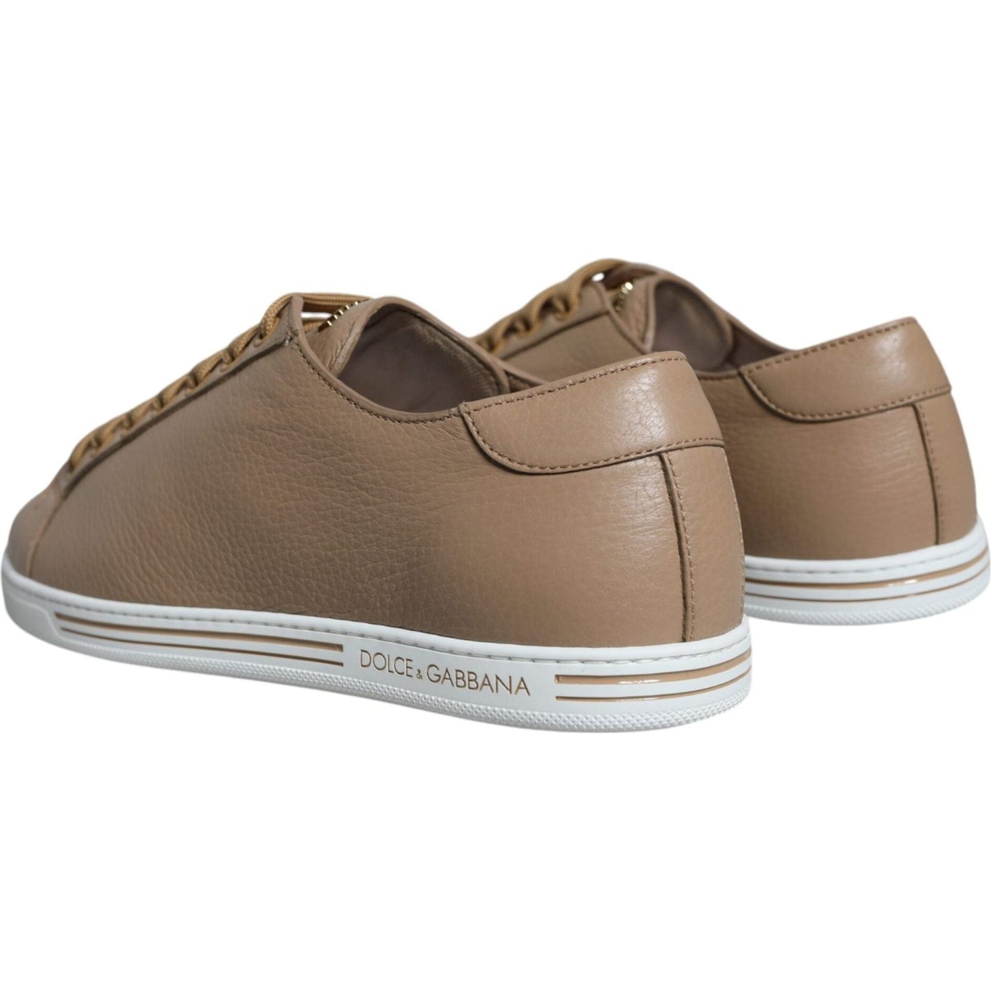 Dolce & Gabbana Brown Low Top Men Saint Tropez Sneakers Shoes Dolce & Gabbana Dim Gray