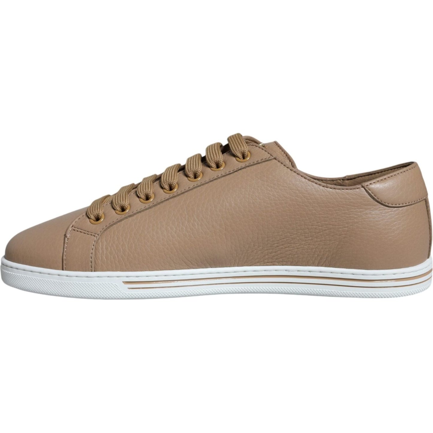 Dolce & Gabbana Brown Low Top Men Saint Tropez Sneakers Shoes Dolce & Gabbana Rosy Brown