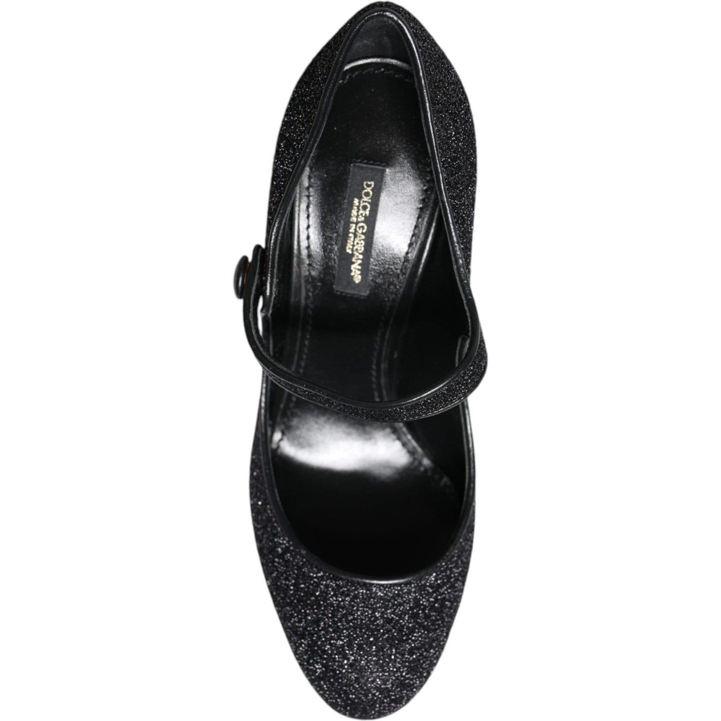 Dolce & Gabbana Black Suede Mary Jane Heel Sandals Shoes Dolce & Gabbana Black